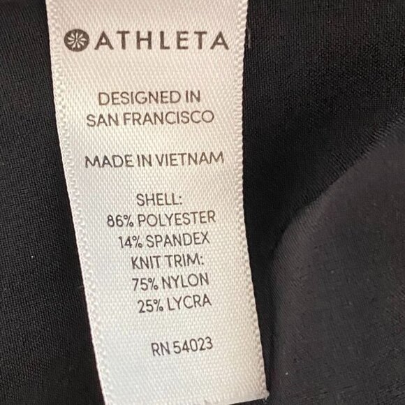 Athleta Ruched Black Attitude Joggers Pants Size 6 Dance Yoga Athleisure - Picture 7 of 8